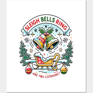 Sleigh Bells Chime, Winter Wonderland Posters and Art